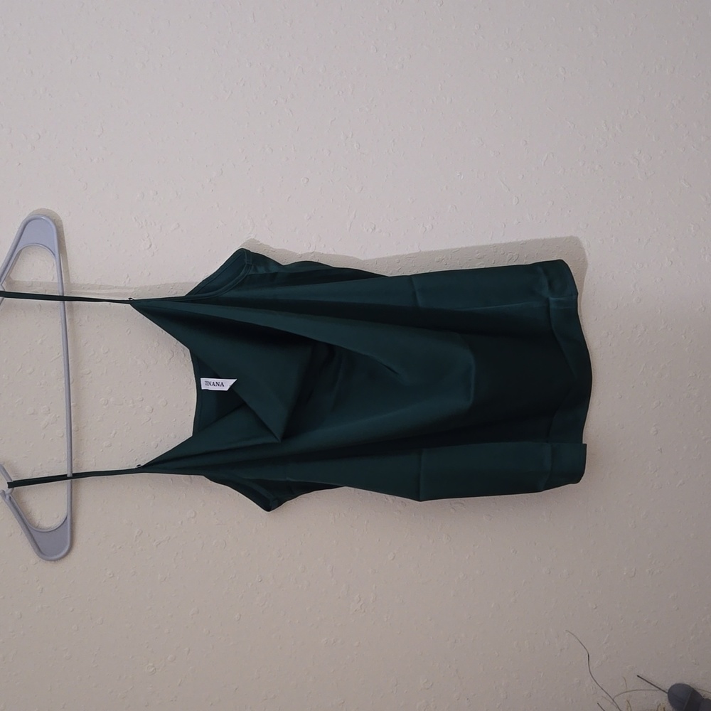 1 NWOT Zenena  green Tank size lg